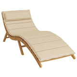 Vidaxl ligbedkussen 180x60x4 cm oxford stof beige
