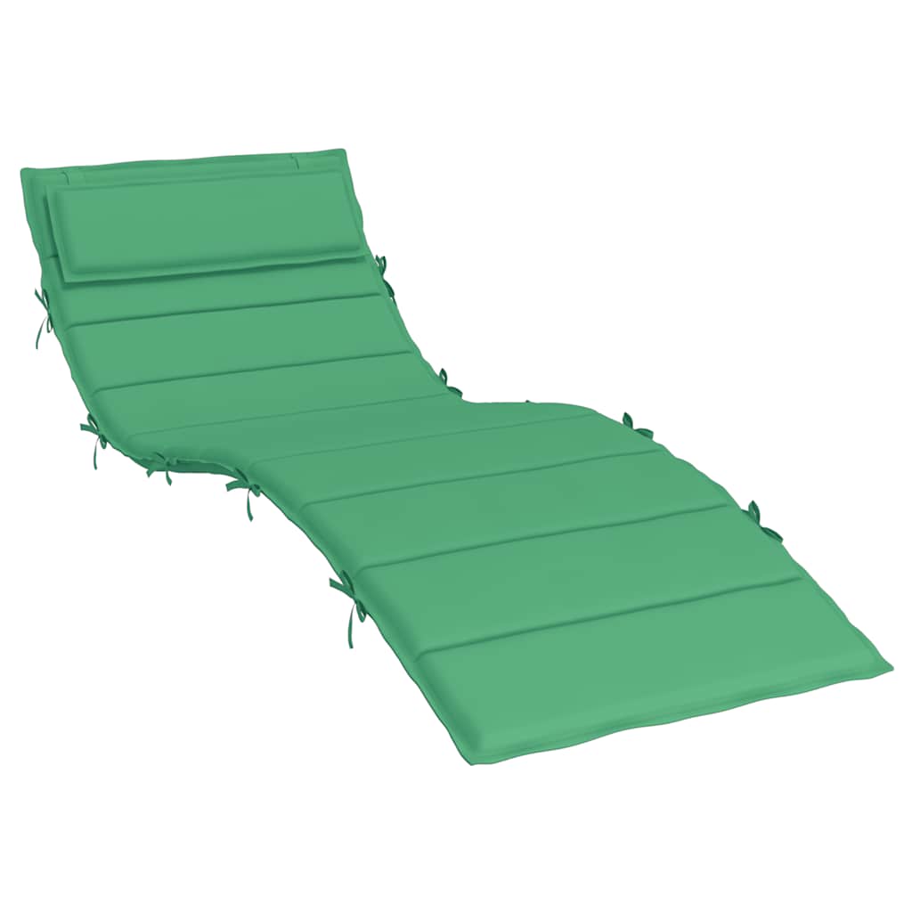 Vidaxl ligbedkussen 180x60x4 cm oxford stof groen
