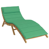 Vidaxl ligbedkussen 180x60x4 cm oxford stof groen