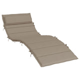 VidaXL Ligbedkussen 180x60x3 cm oxford stof taupe
