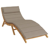 VidaXL Ligbedkussen 180x60x3 cm oxford stof taupe