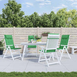 Vidaxl stoelkussens 4 st hoge rug oxford stof groen