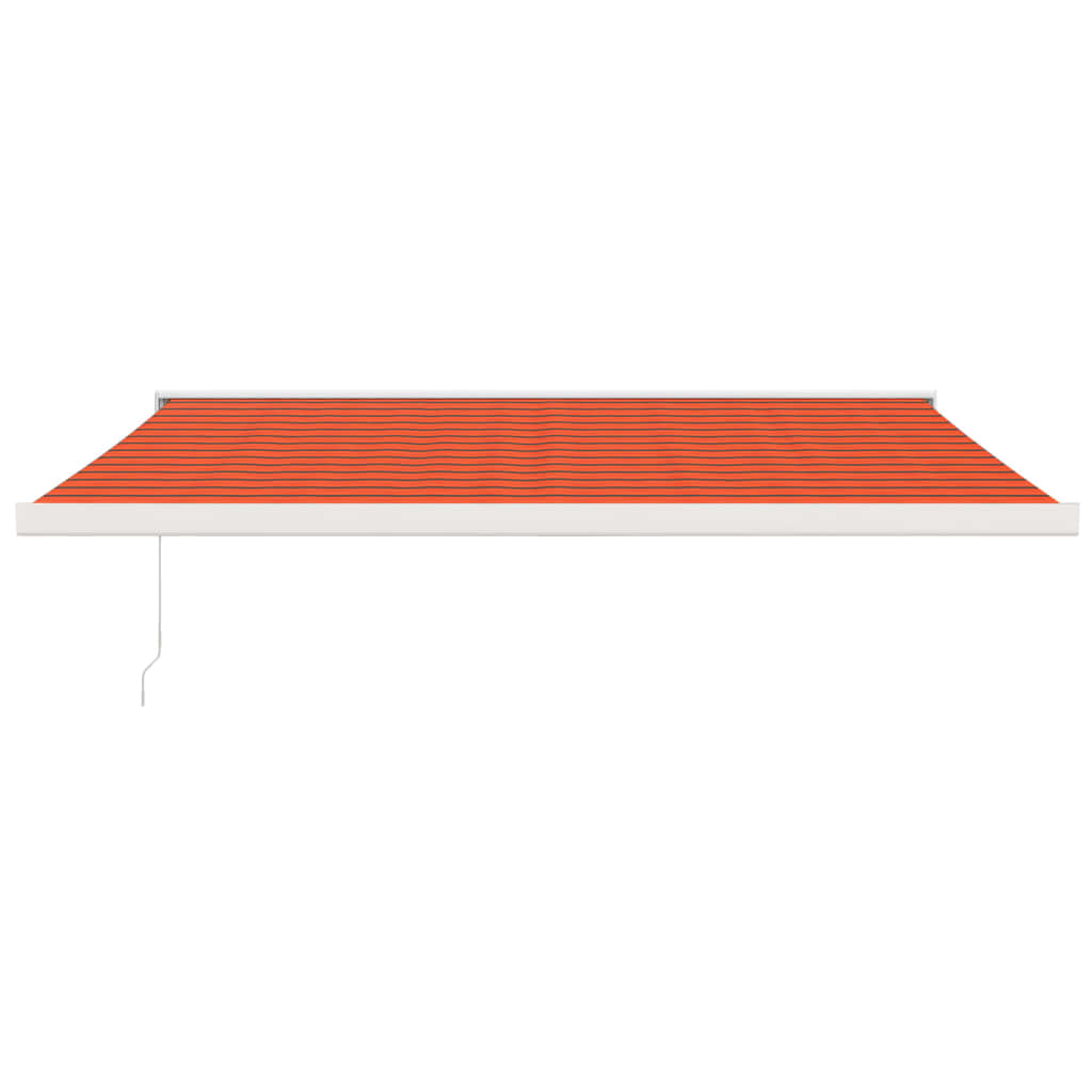 VidaXL Luifel uittrekbaar 4x3 m stof en aluminium oranje en bruin