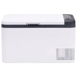 Vidaxl koelbox met handvat 18 l pp pe zwart en wit