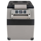 Vidaxl koelbox met handvat 55 l pp pe zwart en grijs