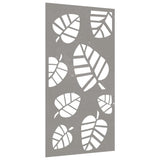 Vidaxl wanddecoratie tuin bladontwerp 105x55 cm cortenstaal