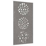 Vidaxl wanddecoratie tuin bladontwerp 105x55 cm cortenstaal