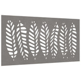 Vidaxl wanddecoratie tuin bladontwerp 105x55 cm cortenstaal
