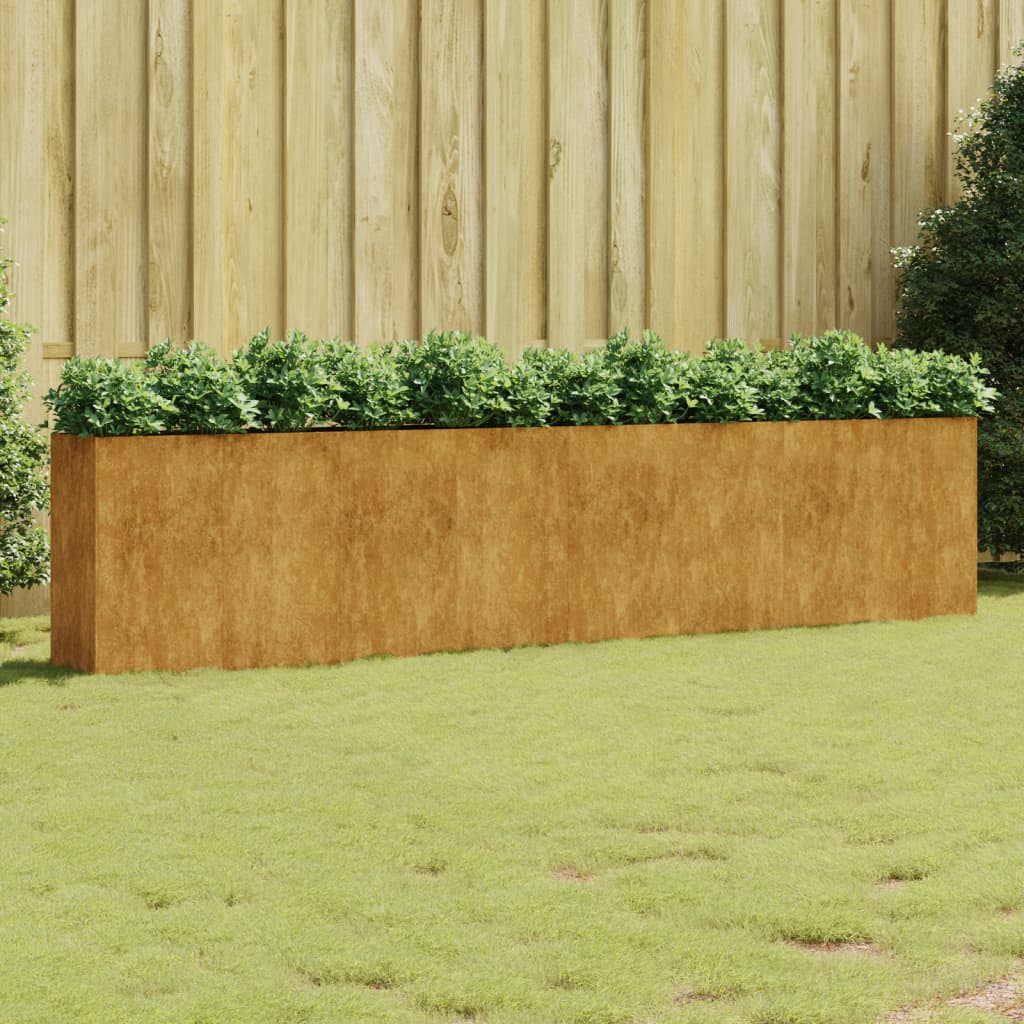 VidaXL Plantenbak verhoogd 360x40x80 cm cortenstaal