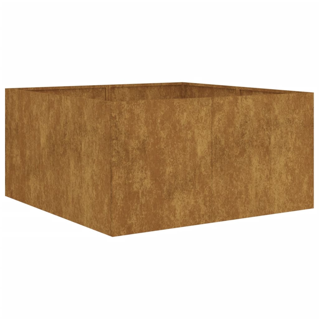 Vidaxl plantenbak 80x80x40 cm cortenstaal