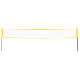 Vidaxl badmintonnet 600x155 cm pe-stof geel en zwart