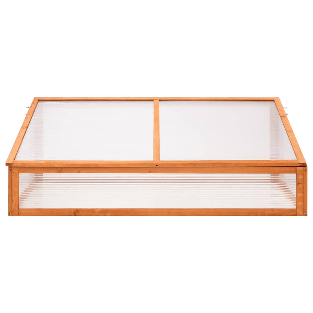 Vidaxl broeikas 110x58,5x39 cm vurenhout oranje