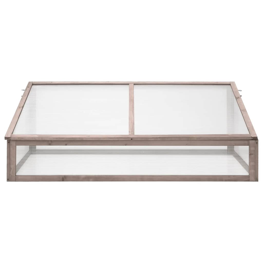 Vidaxl broeikas 110x58,5x39 cm vurenhout grijs