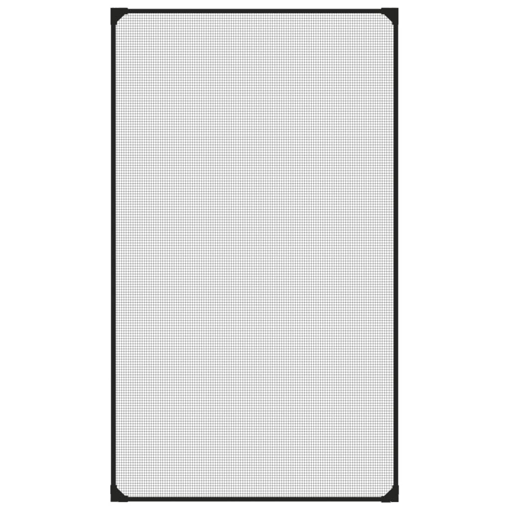 Vidaxl insectenhor voor ramen magnetisch 80x140 cm antracietkleurig