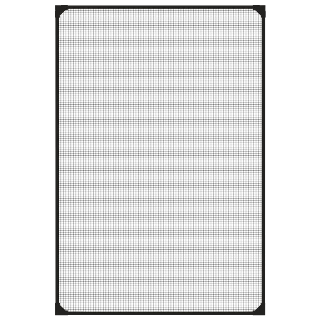 Vidaxl insectenhor voor ramen magnetisch 80x120 cm antracietkleurig