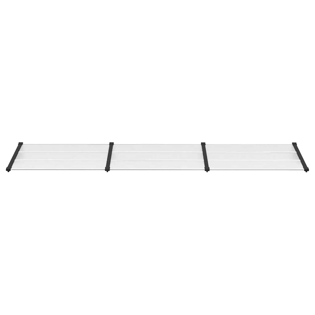 Vidaxl deurluifel 358,5x90 cm polycarbonaat zwart en transparant