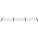 Vidaxl deurluifel 358,5x90 cm polycarbonaat zwart en transparant