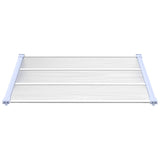 Vidaxl deurluifel 122x90 cm polycarbonaat grijs en transparant