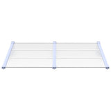 Vidaxl deurluifel 152,5x90 cm polycarbonaat grijs en transparant