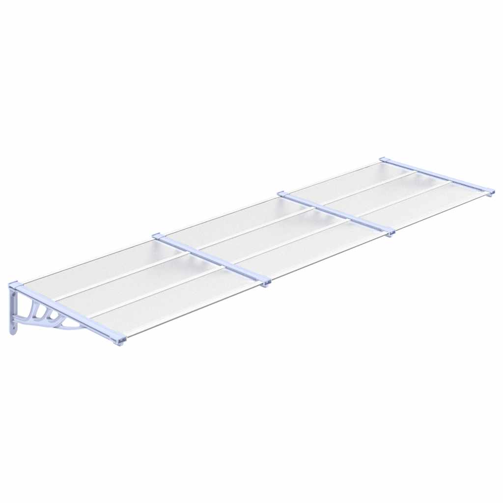 Vidaxl deurluifel 297,5x90 cm polycarbonaat grijs en transparant