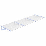 Vidaxl deurluifel 297,5x90 cm polycarbonaat grijs en transparant