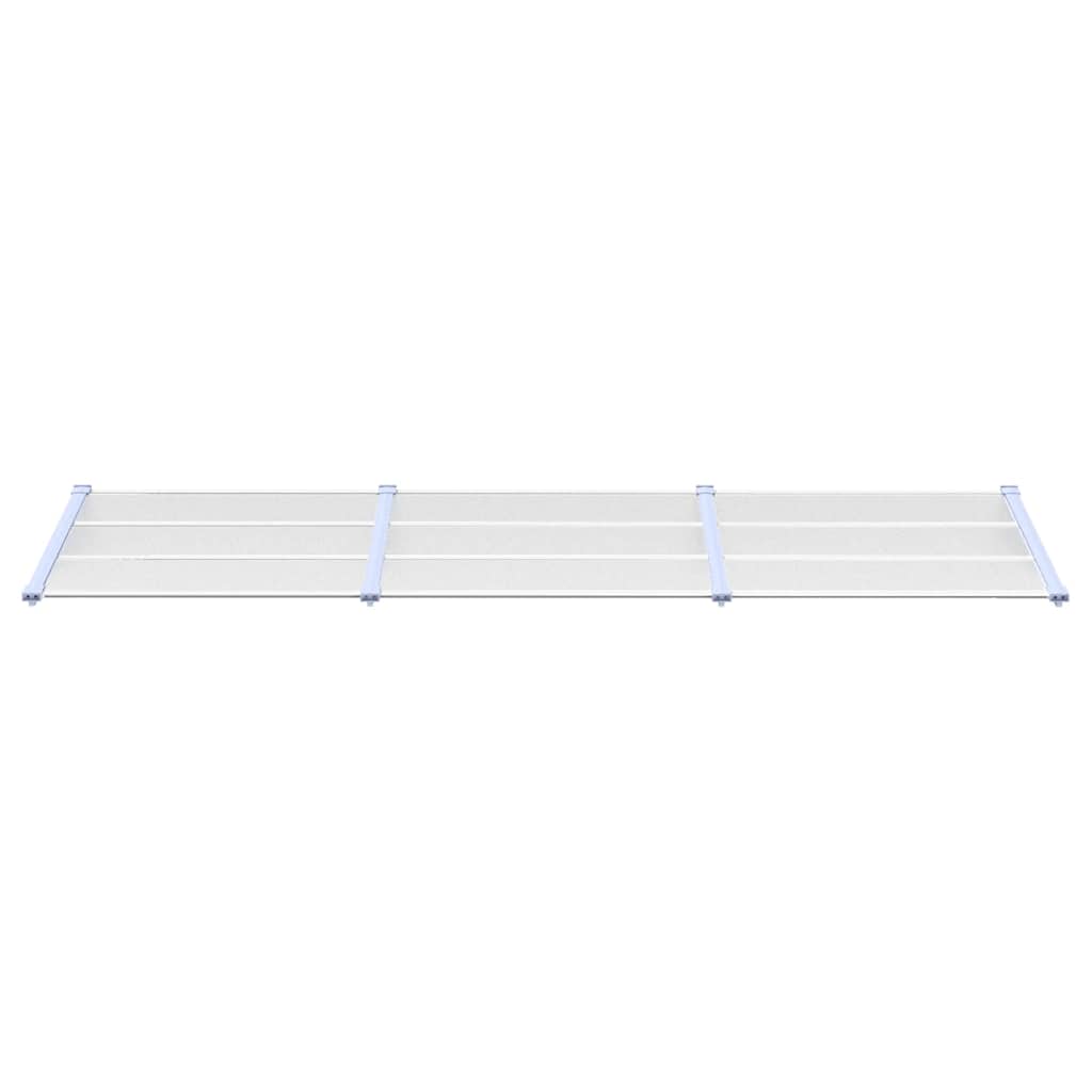 Vidaxl deurluifel 297,5x90 cm polycarbonaat grijs en transparant