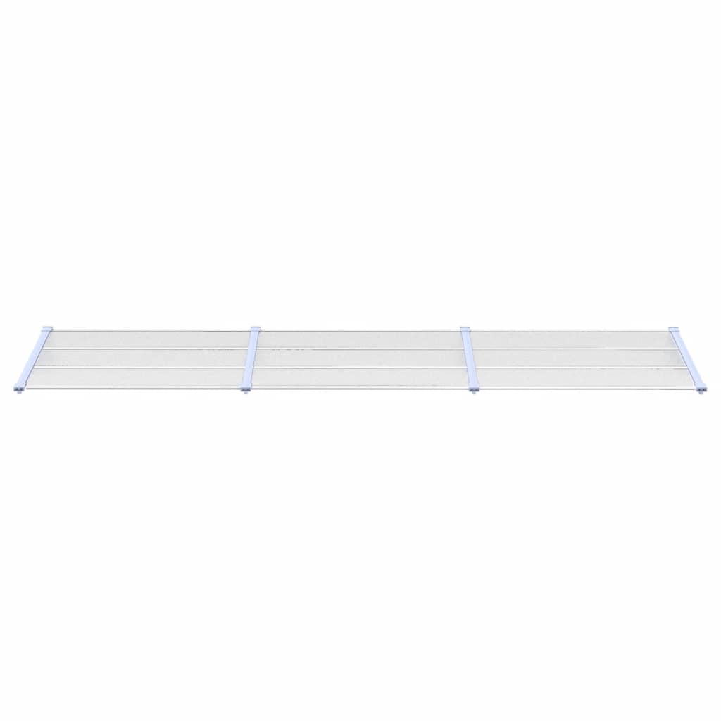 Vidaxl deurluifel 358,5x90 cm polycarbonaat grijs en transparant