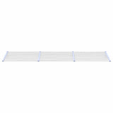 Vidaxl deurluifel 358,5x90 cm polycarbonaat grijs en transparant