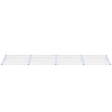 Vidaxl deurluifel 396x90 cm polycarbonaat grijs en transparant