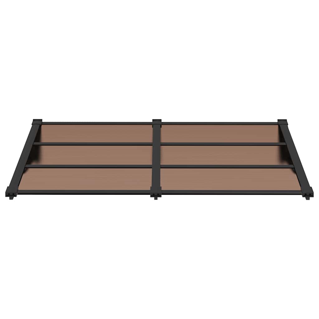 Vidaxl deurluifel 152,5x90 cm polycarbonaat zwart