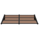Vidaxl deurluifel 152,5x90 cm polycarbonaat zwart