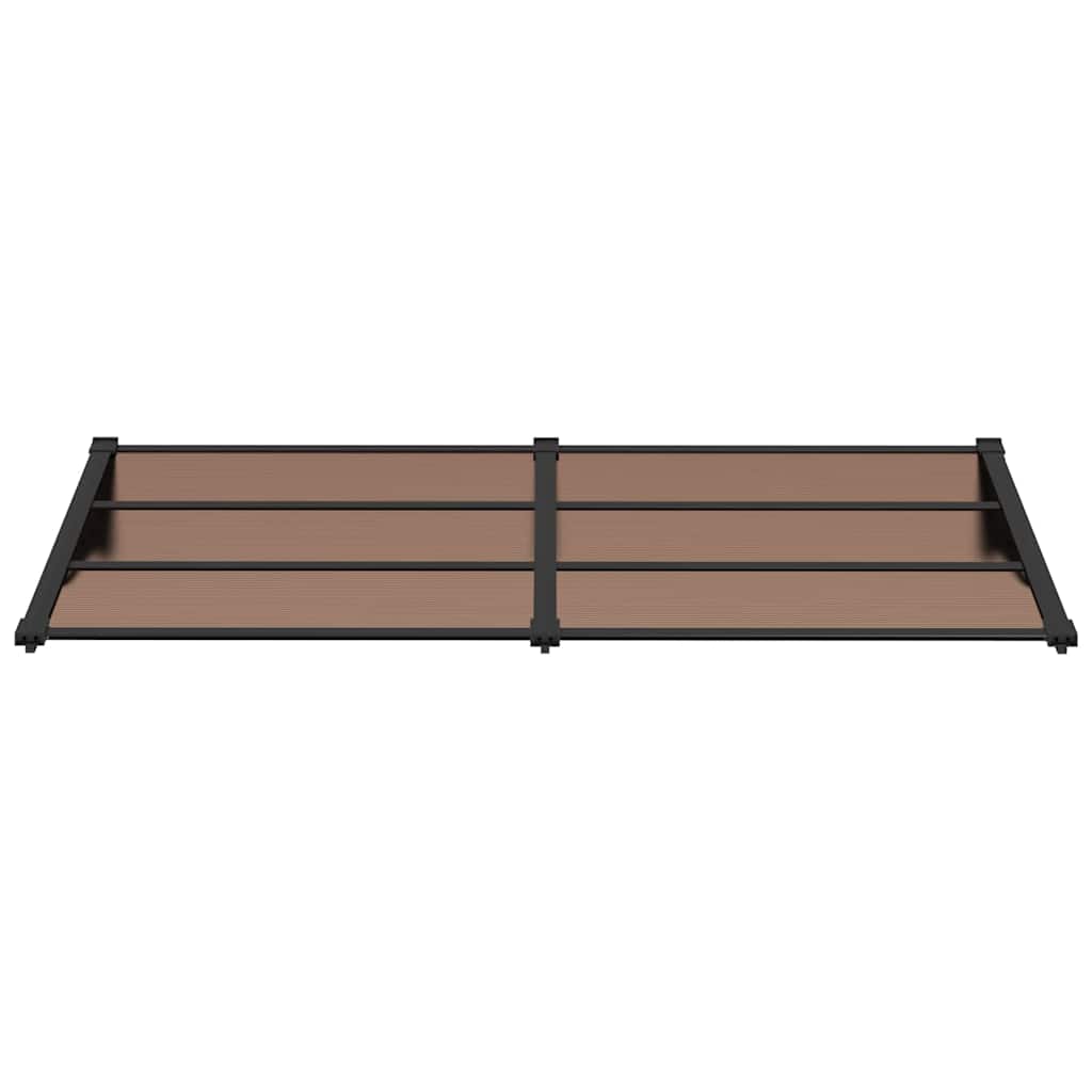 Vidaxl deurluifel 199x90 cm polycarbonaat zwart