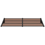 Vidaxl deurluifel 199x90 cm polycarbonaat zwart