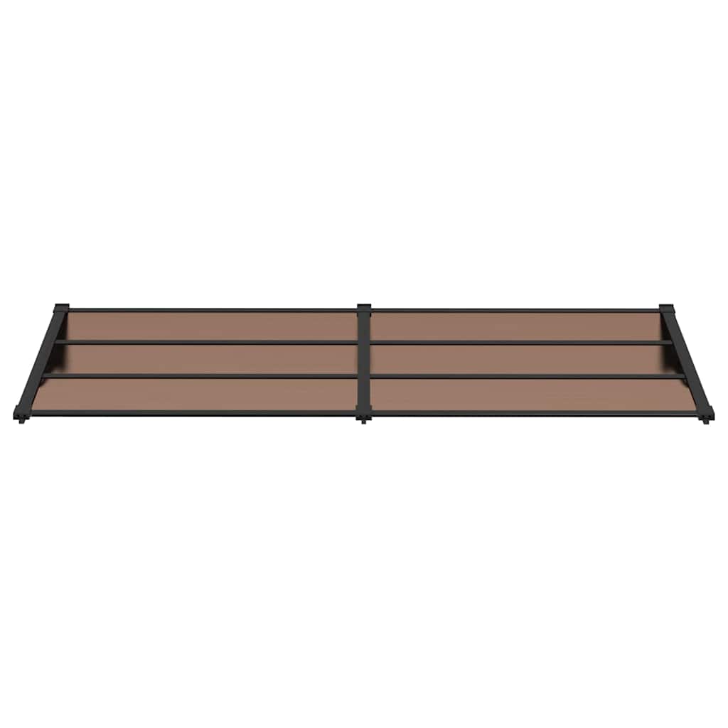 Vidaxl deurluifel 239x90 cm polycarbonaat zwart