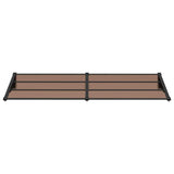 Vidaxl deurluifel 239x90 cm polycarbonaat zwart