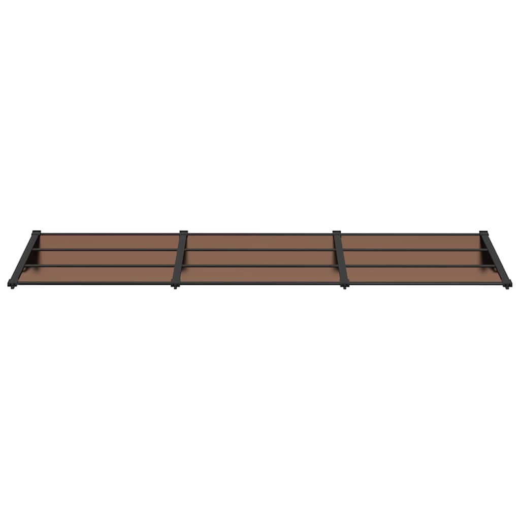 Vidaxl deurluifel 297,5x90 cm polycarbonaat zwart