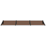 Vidaxl deurluifel 297,5x90 cm polycarbonaat zwart