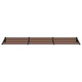 Vidaxl deurluifel 358,5x90 cm polycarbonaat zwart