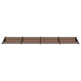 Vidaxl deurluifel 396x90 cm polycarbonaat zwart