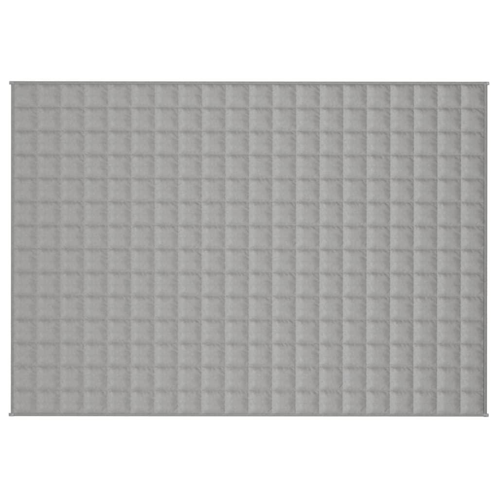 Vidaxl verzwaringsdeken 135x200 cm 10 kg stof grijs