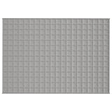 Vidaxl verzwaringsdeken 135x200 cm 10 kg stof grijs