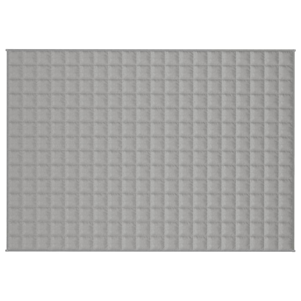 Vidaxl verzwaringsdeken 140x200 cm 10 kg stof grijs