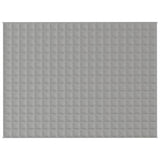 Vidaxl verzwaringsdeken 152x203 cm 7 kg stof grijs