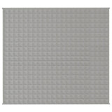 Vidaxl verzwaringsdeken 200x220 cm 13 kg stof grijs