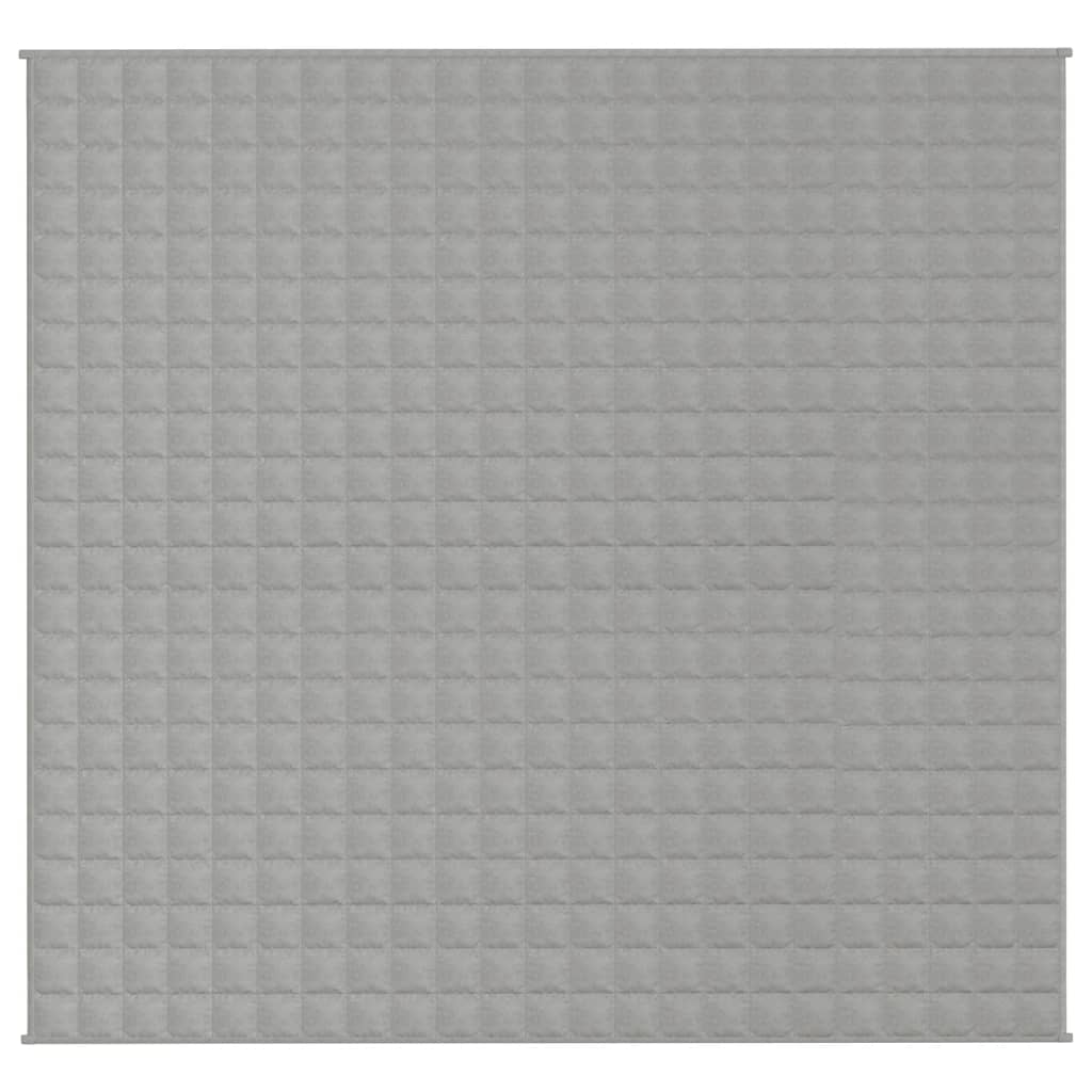 Vidaxl verzwaringsdeken 220x230 cm 11 kg stof grijs