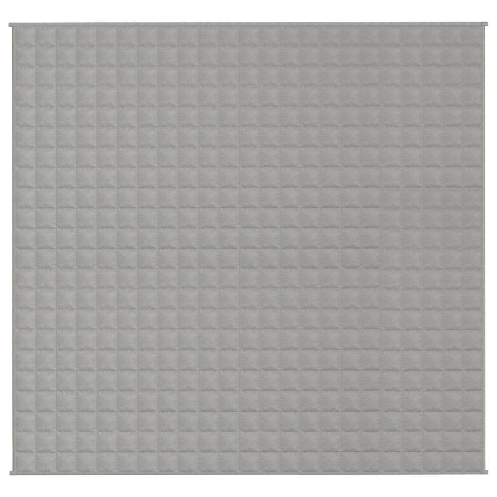 Vidaxl verzwaringsdeken 220x230 cm 15 kg stof grijs