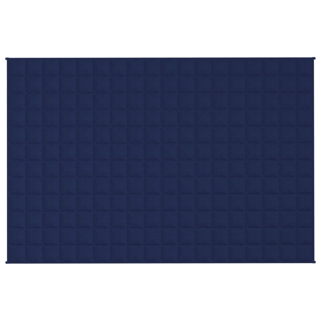 Vidaxl verzwaringsdeken 122x183 cm 9 kg stof blauw