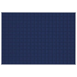 Vidaxl verzwaringsdeken 140x200 cm 10 kg stof blauw