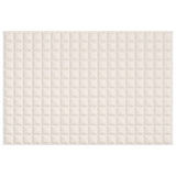 Vidaxl verzwaringsdeken 122x183 cm 5 kg stof lichtcrèmekleurig