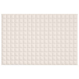 Vidaxl verzwaringsdeken 122x183 cm 9 kg stof lichtcrèmekleurig